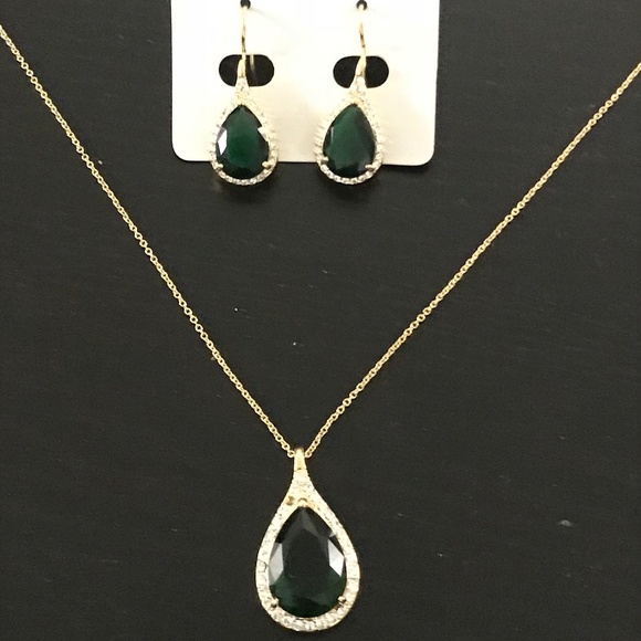 Green crystal cocktail set - Picture 1 of 4